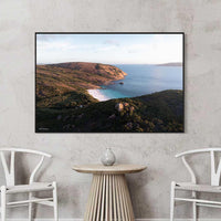 Little Hellfire Bay Esperance WA sunset - Cape Le Grand coastal landscape print - black floating frame canvas - oversized wall art Australia - Airbnb wall art Western Australia - landscape photography print - Josh Whiting Photos
