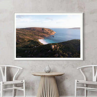 Little Hellfire Bay Esperance WA - Cape Le Grand National Park sunset photography - white framed landscape print - Hamptons wall art - large format coastal photography print Australia - Josh Whiting Photos
