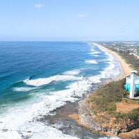 Aerial photography Sunshine Coast - Australian Watertanks - Painted Water Tank - Point Cartwright picture - Sunshine Coast Wall Art