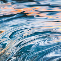 Textures of a surf print - Surf Art - Ocean Colours - Sunset wall art - Orange and blue wall art