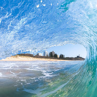 Kawana Beach image - Buddina Beach - Coastal Wall Art - Blue Artwork - Australian Surfers - Shore Break Wave - Sunshine Coast Wall Art - Sunshine Coast Photography - Kawana Beach Shore break - Josh Whiting Photos - Point Cartwright lighthouse