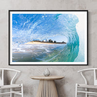 Framed Photo Print - Framed Wall Art - Ocean Print with frame - Frame your photos - Ocean Framed Print - Sunshine Coast Wall Art - Wall Art Australia - Australian photo prints