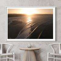 Perfect Surf Australia - Noosa Wall Art - Noosa Photography Prints - Noosa Artwork - Sunshine Coast Photography - Rainbow Beach Prints - Rainbow Beach Image - Surf Aerial - Aerial Surf Art - Framed Surf Art - White Framed Surf Art - Surfing in Australia