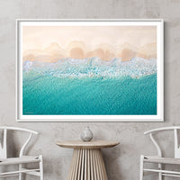 Western Australia Beach Scene - Aerial Photography - Beach Decor - Framed Tropical Print - Extra large framed prints - Best places to buy art - big photo prints - beach prints Australia - Art Prints Australia