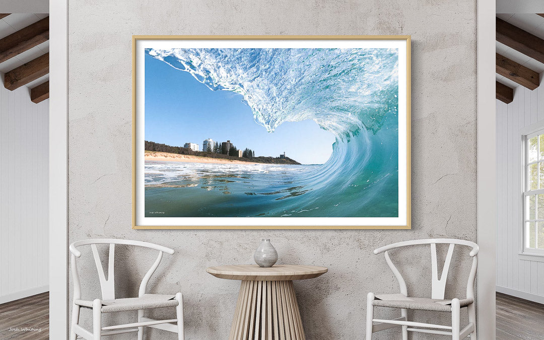 Oversized Wall Art - Ocean Wall Art - Framed Canvas Print - Surf