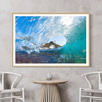 framed ocean prints - photography sunshine coast - coastal wall art - coastal decor - framed coastal decor - framed prints online - framed prints australia - buy prints online - minimalistic all art - point cartwright print - clear water art - clear water - sunshine coast - photography sunshine coast