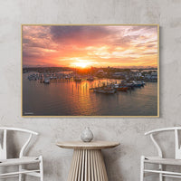 Floating frame canvas print - Oak frame - Coastal Wall Art - Australian wall art - Cheap Prints Australia - Large Wall Art Prints
