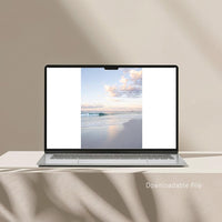 Pastel Beach Print Sunshine Coast - soft pastel coastal photography digital download - printable wall art - neutral bedroom wall art - feminine coastal interior styling - Josh Whiting Photos
