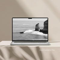 Eyre Peninsula sea stack black and white - digital download coastal wall art - printable fine art photography - South Australia ocean print - contemporary coastal interior decor - Josh Whiting Photos