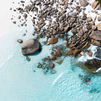 Original coastal photography print, white sand dunes and clear blue water at Duke of Orleans Bay, Esperance WA