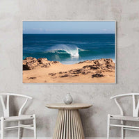 Canvas print white frame