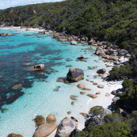 Aerial photography print, Secret rock pools along Western Australia's coastline. Australian Photography print by Josh Whiting