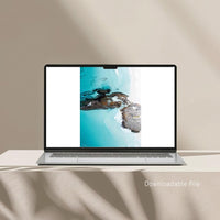Digital wall art download, printable abstract turquoise water photography