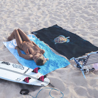 Sand Free Eco Beach Towel | Great Barrier Reef Turtle