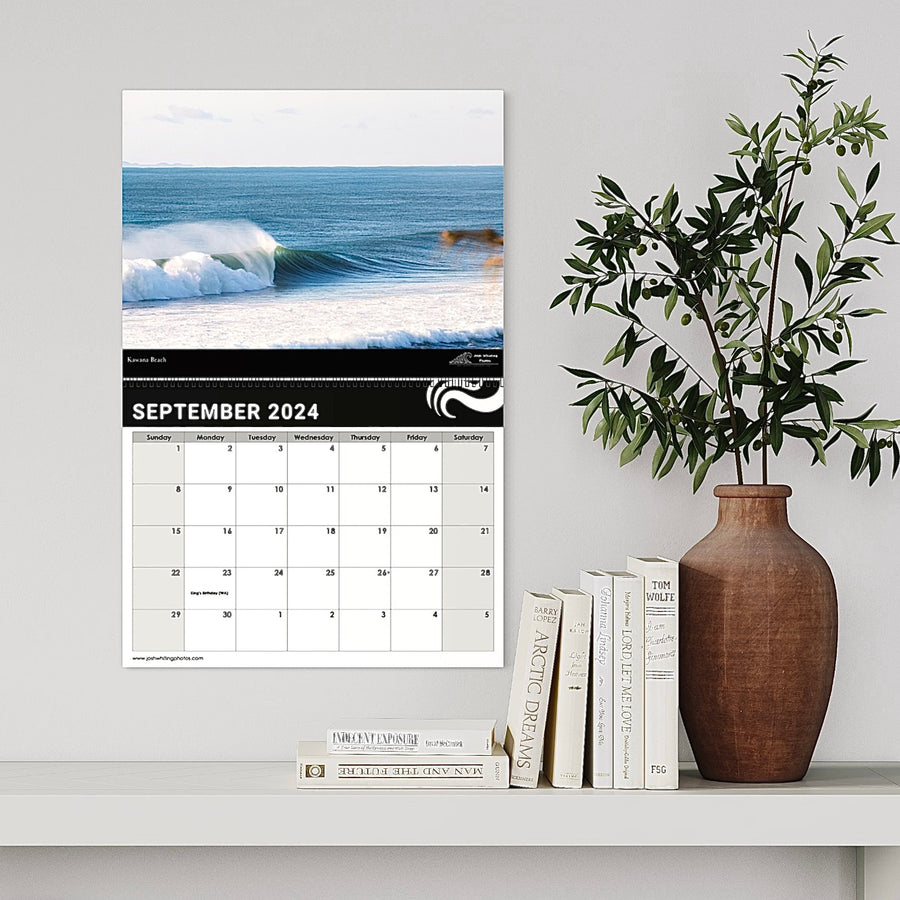 Shop 2024 Calendars - Surf Wall Calendar - Ocean Art Calendar - 2024 Surf calendar - 