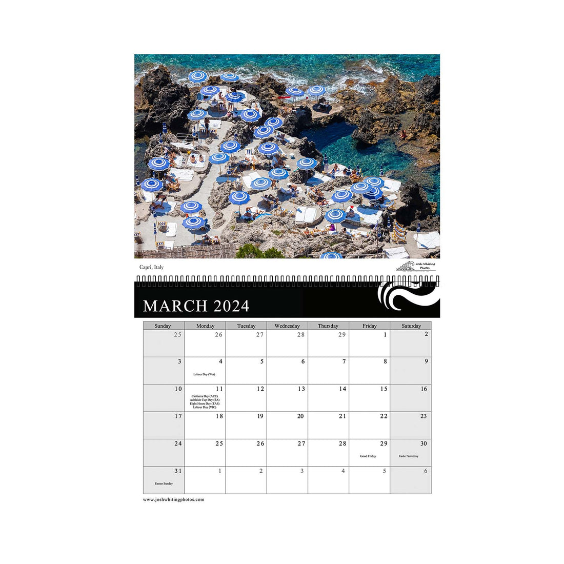 2024 Europe Wall Calendar