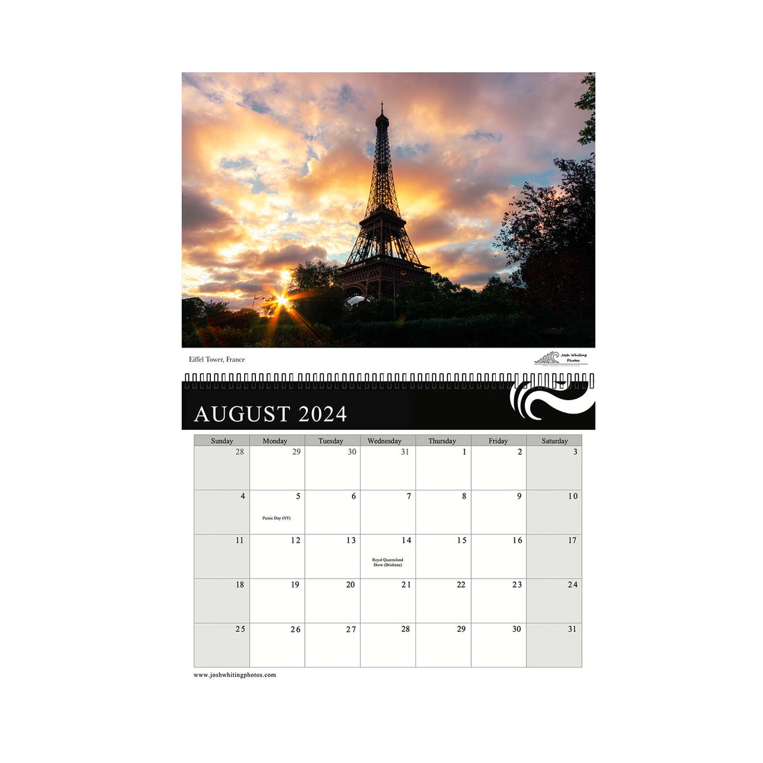 2024 Europe Wall Calendar