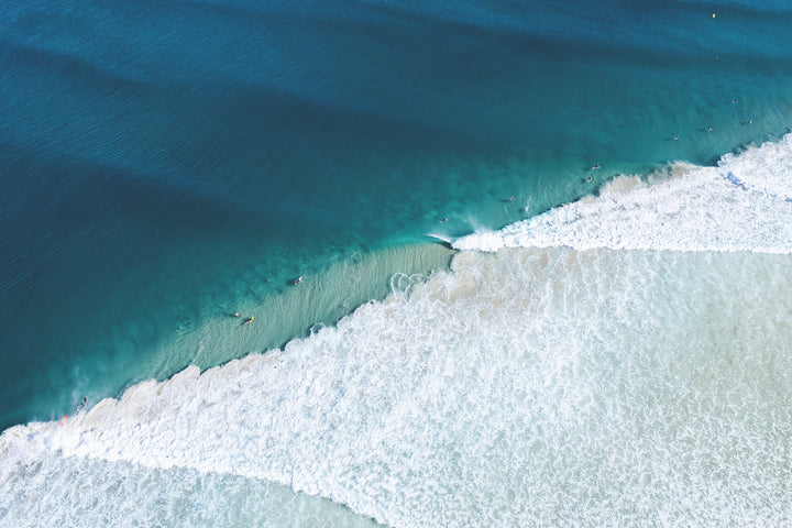 Australian landscape wall art - aerial beach prints - interior design - coastal artwork - big photo prints - Australian Photography prints 