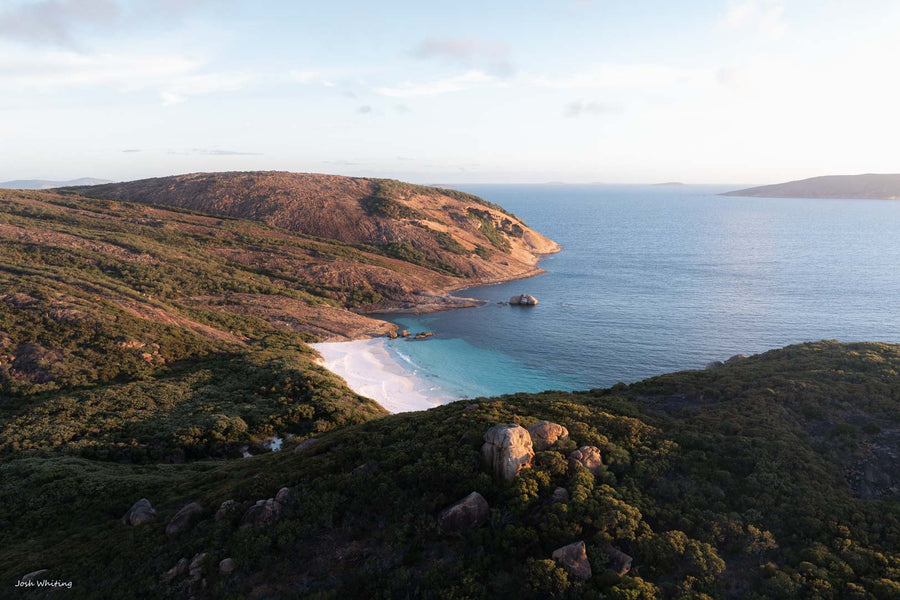 Little Hellfire Bay at sunset Cape Le Grand National Park Esperance Western Australia - white sand tucked into granite headlands - south coast WA fine art landscape photography - Josh Whiting