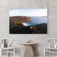 Cape Le Grand National Park Esperance - Little Hellfire Bay sunset coastal photography - white floating frame canvas - beach house wall art - ready to hang landscape wall art Australia - Josh Whiting Photos