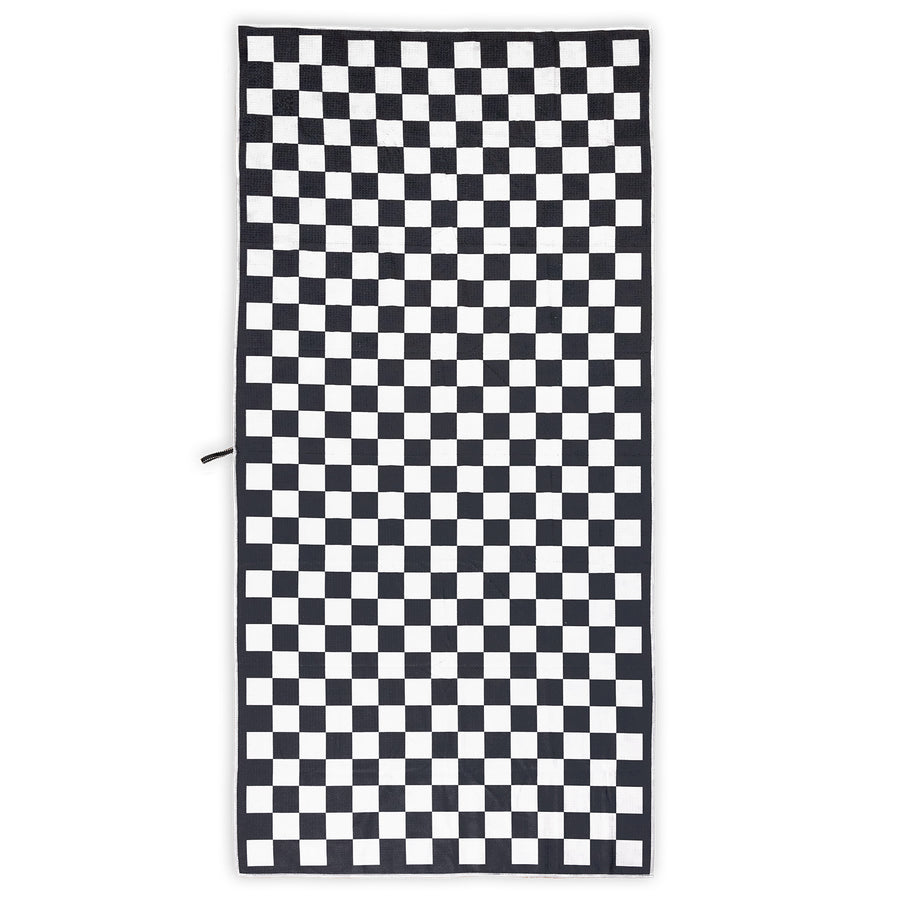black and white checkered beach towel - black and white towel  - towels in australia - sand free beach towels - quick dry towels - quick drying towels - microfibre waffle towels - neutral beach towels - tesalate - dock & bay - large beach towels - wholesale beach towels - beach towels australia - buy towels online  - wholesale towels - personalised beach towels - premium beach towels - luxury beach towels   