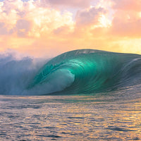 sunrise surf print - Perfect barrel surf image - surfline - magicseaweed - Sunshine Coast Surf Forecast - Sunshine Coast Winds