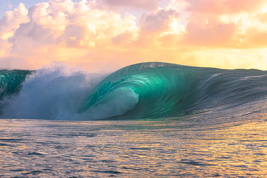 sunrise surf print - Perfect barrel surf image - surfline - magicseaweed - Sunshine Coast Surf Forecast - Sunshine Coast Winds