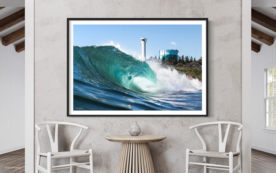 Black Framed print - Wave Art Framed - Point Cartwright - Surf Art - Beach Photography - Surfing Queensland - Surfing Australia - Best Surf Photographers