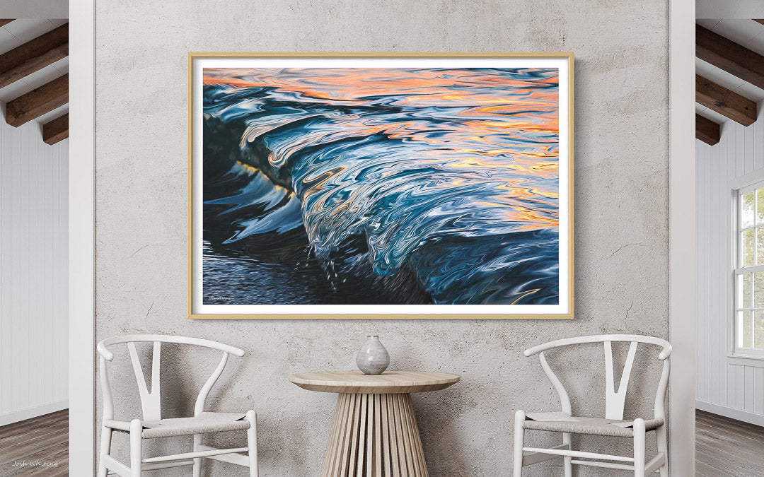 Framed Ocean Art - Framed surf photography - Oak Framed surf print - Oak Framed Prints - Oak Frames online - Buy art online - Order prints online - Coastal Wall Art