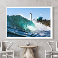 Seaside Wall Art - White Frames - Coastal Art Prints - Framed Print in White - Beach Wall Decor - Framed ocean print - Beach Canvas Art  - 