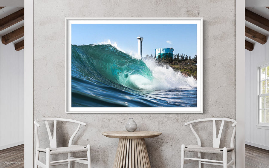 Seaside Wall Art - White Frames - Coastal Art Prints - Framed Print in White - Beach Wall Decor - Framed ocean print - Beach Canvas Art  - 