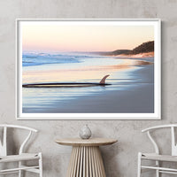 Framed surfboard print - Picture of a surfboard - Online Art Gallery - Surf Art Australia - Australian Beaches - Coastal Decor - Large Coastal Wall Art - Modern Coastal Wall Art 