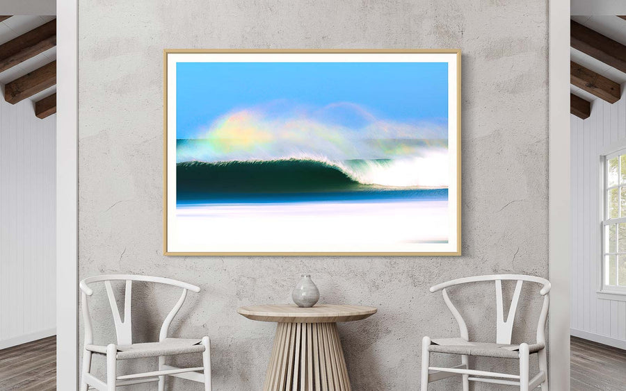 Oak framed prints - print with tasmanian oak frame - coastal wall art - beach decor - coastal decor - coastal artwork - artwork for sale - beach prints online - buy coastal artwork online - surf prints australia - framed prints - australian photography prints - framed wall art - framed prints australia 