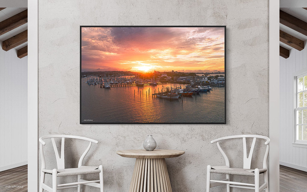 Floating frame canvas print - black frame - Coastal Wall Art - Australian wall art - Cheap Prints Australia - Large Wall Art Prints