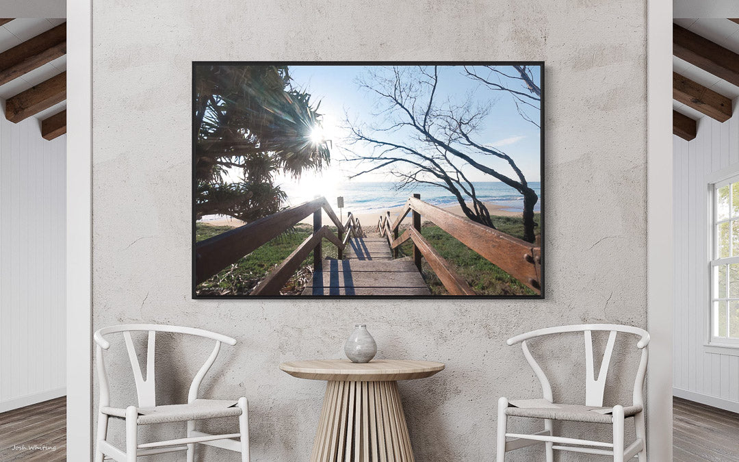 Black Framed Prints - Black Frame Coastal Wall Art - Put a photo on a wall - Wall Prints for Homes - Interior Designing Sunshine Coast - Interior Design