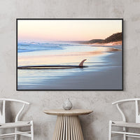 Stretched Canvas Prints Online - Purchase Canvas Prints Online - Framed Canvas Art - Wall Art Australia - Art Prints - Sunshine Coast Wall Art - Coastal Art Prints - Prints of the beach - Beach Photography - Minimal Wall Art - Neutral Art Prints - Coastal Wall Print - Photography Sunshine Coast - Black floating frame around a stretch canvas - Australian Photographer and Videographer
