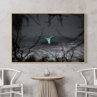 Abstract Wall Art - Oak floating frame canvas - order pictures online - Wall Art Prints Australia - Best Canvas Prints Australia - Large Canvas Prints Australia - Large Floating frames for canvas - Coastal Wall Art - Aqua Coloured Picture - Wave Art