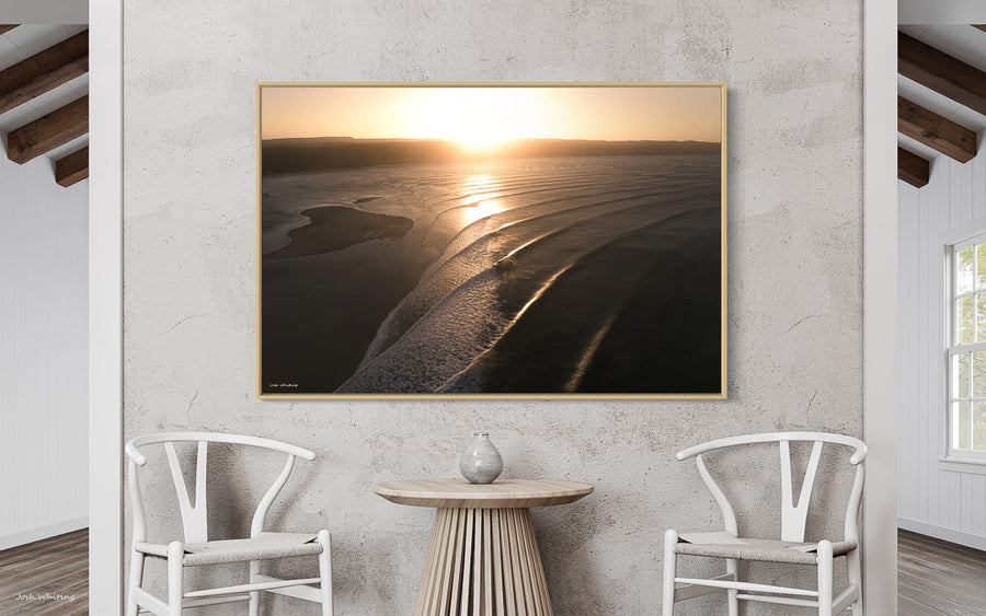 Floating Frame Canvas Wall Art - Floating Frame Canvas - Sunshine Coast Framing - Sunshine Coast Art Gallery - Art Gallery Queensland - Online print store - Buy Art Online - Buy Coastal Wall Art Online - Rainbow Beach Surf Print - Sunshine Coast Photography