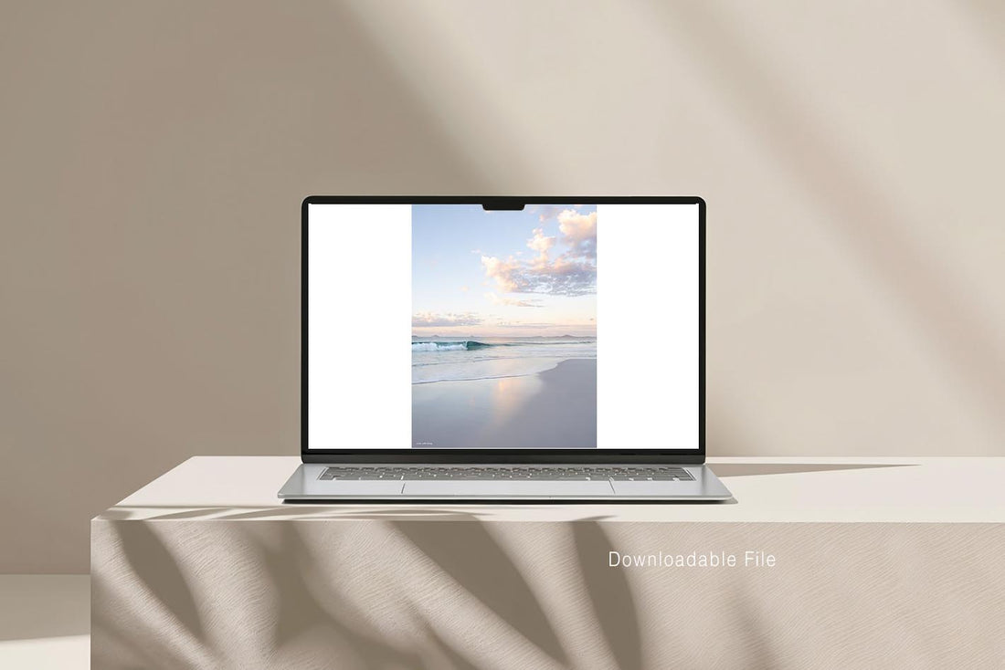 Pastel Beach Print Sunshine Coast - soft pastel coastal photography digital download - printable wall art - neutral bedroom wall art - feminine coastal interior styling - Josh Whiting Photos