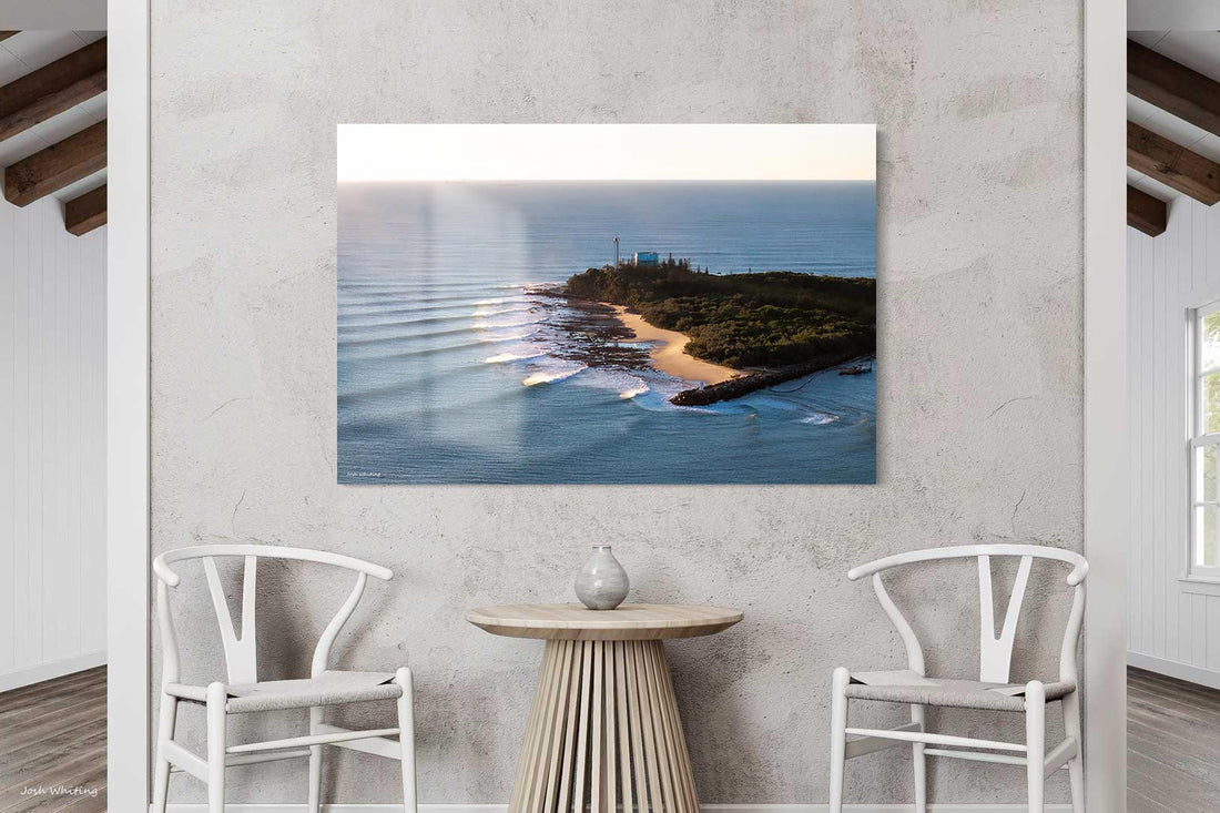 Point Cartwright Sunshine Coast QLD - aerial coastal landscape photography - frameless acrylic print - premium contemporary wall art - Sunshine Coast fine art photography - acrylic prints Australia - Josh Whiting Photos