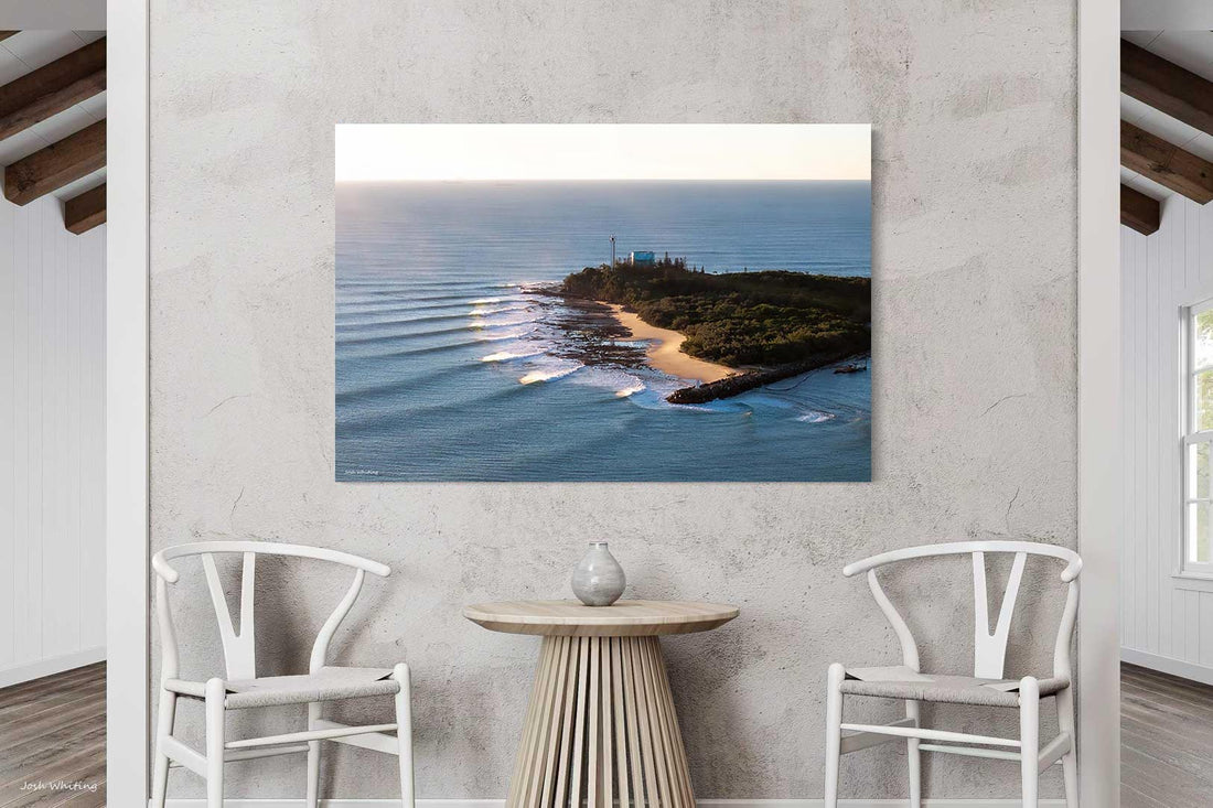 Point Cartwright Sunshine Coast Queensland - aerial landscape - gallery wrap canvas print - large format wall art - beach pictures for sale - aerial prints Australia - Josh Whiting Photos