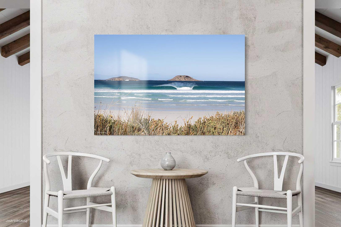 Esperance Western Australia right hand beach break - surf wave photography - frameless acrylic print - premium coastal wall art - Western Australia surf print - fine art photography - Josh Whiting Photos
