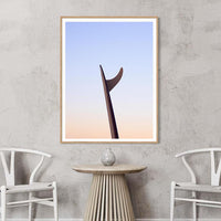 Surf Art - Surf Art Australia - Minimalistic Artwork - Surfboard Wall Art - Coastal Wall Art - High Quality Prints - Printing and Framing Sunshine Coast - Sunshine Coast Wall Art - Australian Wall Art - Malibu Ocean - Single Fin Surfboard