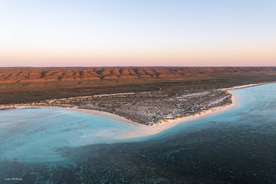 Turquoise Bay Exmouth Western Australia - Ningaloo Reef aerial drone photography - Coral Coast WA - Cape Range National Park - golden hour beach photography - coastal fine art photography print - Josh Whiting Photos