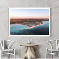 Ningaloo Reef Coral Coast WA - Cape Range National Park photography - white floating frame framed print - extra large coastal wall art - Hamptons interior decor - Josh Whiting Photos
