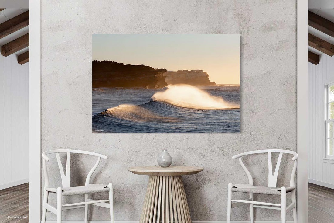 Gallery wrap canvas print, Sydney surf wall art featuring Bronte Beach