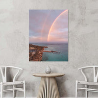 Gallery wrap canvas print, Ningaloo Reef wall art featuring a Coral Bay sunset