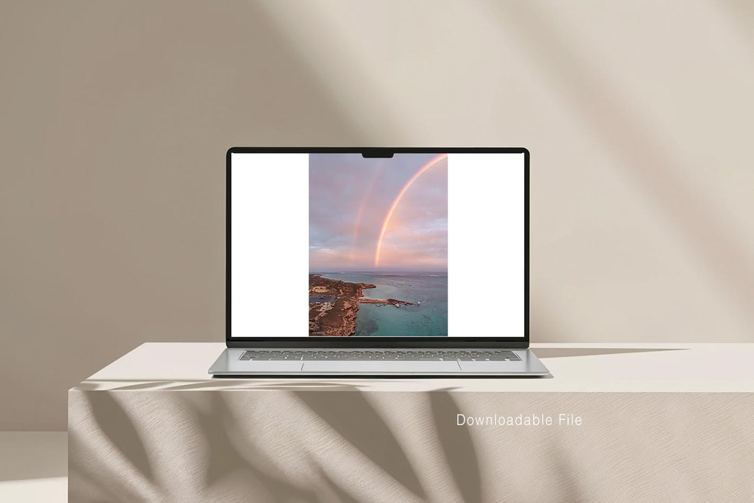 Digital wall art download, printable Ningaloo Reef photography of a Coral Bay sunset