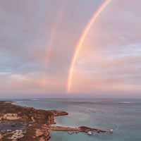 Original coastal photography print, sunset over Coral Bay on Ningaloo Reef, Western Australia