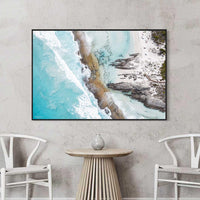 Black floating frame canvas of Esperance coastal photography, Western Australia coastal wall art print